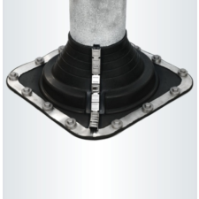 Ejot Vízzáró harang nyitható 5-127 csőátmérőhöz csavarokkal és ragasztóval rögzíthető 218X218mm él lezáró kapcsokkal építőanyag