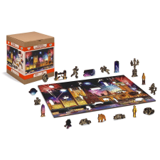 Éjszakai London 2 az 1-ben fa puzzle puzzle, kirakós