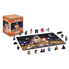 Éjszakai Párizs fa puzzle 2 az 1-ben puzzle, kirakós