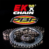 EK CHAIN EK/PBR láncszett 525 ZVX3 - 16/42-124 - acél standard hátsó lánckerék EK CHAIN  Erőátviteli alkatrészek Láncok, lánckerekek, láncszettek Láncszettek