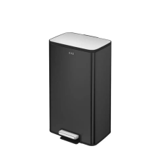 Eko Pedálos szemetes, EKO, Marina, 30 literes, matt fekete szemetes