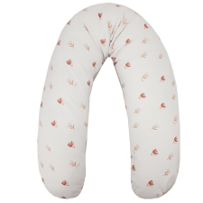 Eko Szoptatós párna velvet Beige Meadow 180cm kismama párna