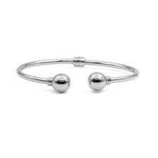 Ékszer ABC Ezüst merev karkötő "rugós" karkötő