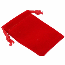  Ékszer zsák, piros, 9x12 cm ékszerdoboz