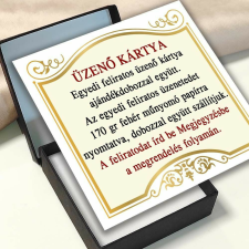 Ékszerdoboz egyedi üzenőkártyával, a Te feliratoddal (15 cm), nagyobb méret ajándéktasak
