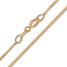 Ékszerkirály 14k arany nyaklánc, Velencei kocka, 45 cm nyaklánc