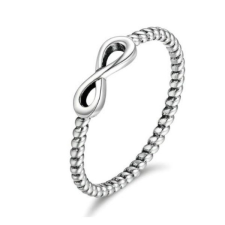 Ékszerkirály Ezüst gyűrű a végtelen jelével díszítve, 7-es méret (Pandora stílus) gyűrű