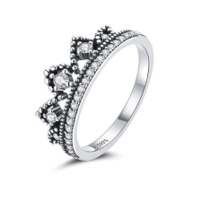 Ékszerkirály Ezüst gyűrű, korona, 7-es méret gyűrű