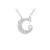 Ékszerkirály Ezüst nyaklánc betű medállal, C