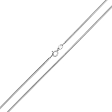 Ékszerkirály Ezüst nyaklánc, kígyó, 50 cm nyaklánc