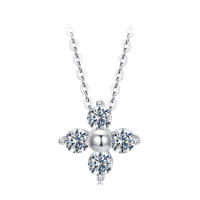 Ékszerkirály Ezüst nyaklánc virágmedállal nyaklánc