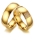 Ékszerkirály Férfi karikagyűrű nemesacélból, arany, 11-es méret