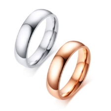 Ékszerkirály Férfi karikagyűrű, rozsdamentes acél, ezüst színű, 10-es méret gyűrű