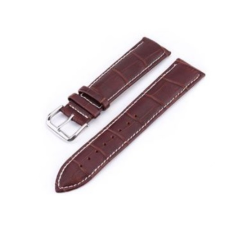 Ékszerkirály Óraszíj bőrből, állatmintás, 22 mm, barna-fehér óraszíj