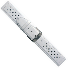 Ékszerkirály Óraszíj bőrből, Fehér, 18 mm óraszíj