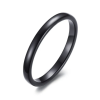 Ékszerkirály Uniszex karikagyűrű, volfrám, fekete, 8