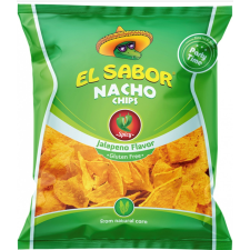 El sabor big nacho chips gluténmentes jalapeno 225 g előétel és snack