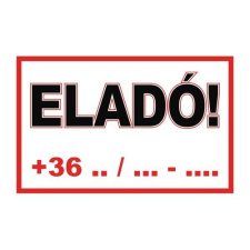  Eladó Tábla - öntapadó, 160*240mm információs tábla, állvány