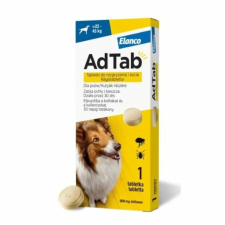 Elanco AdTab Rágótabletta Kutyák részére 22-45 kg 1db élősködő elleni készítmény kutyáknak
