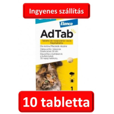 Elanco AdTab rágótabletta macskáknak 10db , ( 2-8kg. cicáknak ) élősködő elleni készítmény macskáknak