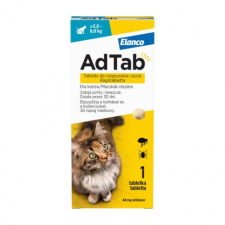 Elanco AdTab rágótabletta macskáknak 1db , ( 2-8kg. cicáknak ) élősködő elleni készítmény macskáknak