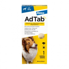 Elanco AdTab rágótabletta óriás testű kutyáknak (>22-45kg) 900mg , 1db tabletta élősködő elleni készítmény kutyáknak