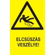  Elcsúszás veszélye! - műanyag, 160*240 információs tábla, állvány