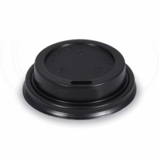 Eld. Papírpohár tető PS fekete 90mm 100db/cs 76299 party kellék