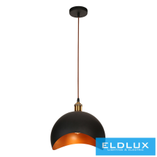 ELDLUX ALADIN függeszték E27 fekete/arany világítás