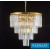 ELDLUX ELDICICLE kristály üveg csillár E14×14 D600x554mm arany