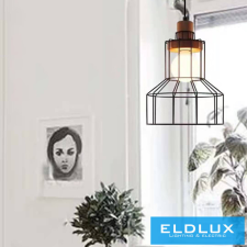 ELDLUX INKJET függeszték E27 fekete világítás