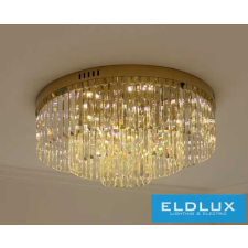 ELDLUX Kristály üveg mennyezeti lámpa E14×19 D800x350mm Arany világítás