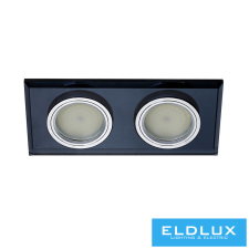 ELDLUX MIRROR süllyesztett lámpatest billenthető 2×GU10 fekete világítás