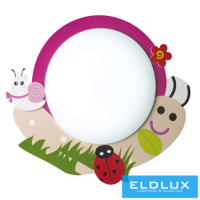 ELDLUX WALLE mennyezeti lámpa 3×E14 rózsaszín világítás