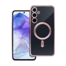 Electro Mag Samsung Galaxy A55 MagSafe kompatibilis hátlap tok, rozéarany tok és táska