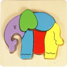  Elefánt fa 6 darabos puzzle puzzle, kirakós