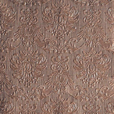 Elegance bronz dombornyomott papírszalvéta 40x40cm, 15db-os papírárú, csomagoló és tárolóeszköz