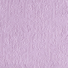  Elegance light purple dombornyomott papírszalvéta 33x33cm,15db-os asztalterítő és szalvéta