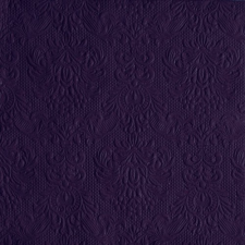 Elegance Violet dombornyomott papírszalvéta 33x33cm,15db-os asztalterítő és szalvéta