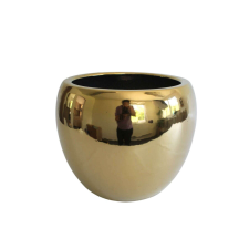 Elegáns Arany Kerámia Virágcserép - 30cm kerti tárolás