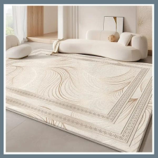 Elegáns bársony szőnyeg, krémszínű 200x300cm RX890271-2 lakástextília