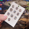  Elegáns bross, kitűző készlet