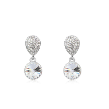  Elektra - fehér - Swarovski kristályos - Fülbevaló fülbevaló