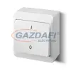 ELEKTRO-PLAST 0333-02 "Hermes" kétpólusú kapcsoló, falon kívüli, fehér, IP44, 250V, 10A