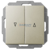 ELEKTRO-PLAST 1416-57 "Sentia" zsalunyomó kapcsoló, süllyesztett, szatén, IP20, 250V, 10A, keret nélkül
