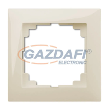 ELEKTRO-PLAST 1471-01 "Sentia" egyes keret, krém, IP20, 250V, 10A villanyszerelés