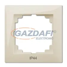 ELEKTRO-PLAST 1471-41 "Sentia" egyes keret, krém, IP44, 250V, 10A villanyszerelés