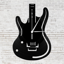 Elektromos gitár bakelit óra falióra