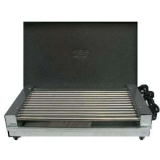 Elektromos grill Rubino EC-2K, 2000 W, Munkafelület 38x24 cm, Zsírtálca, Szürke grillsütő