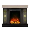  Elektromos kandalló Galateea mini &amp; Miriam, Art Flame, 850x1000x275 mm, 1500 W, 2 fűtési fokozat, 5 fokozatú lángintenzitás, időzítő